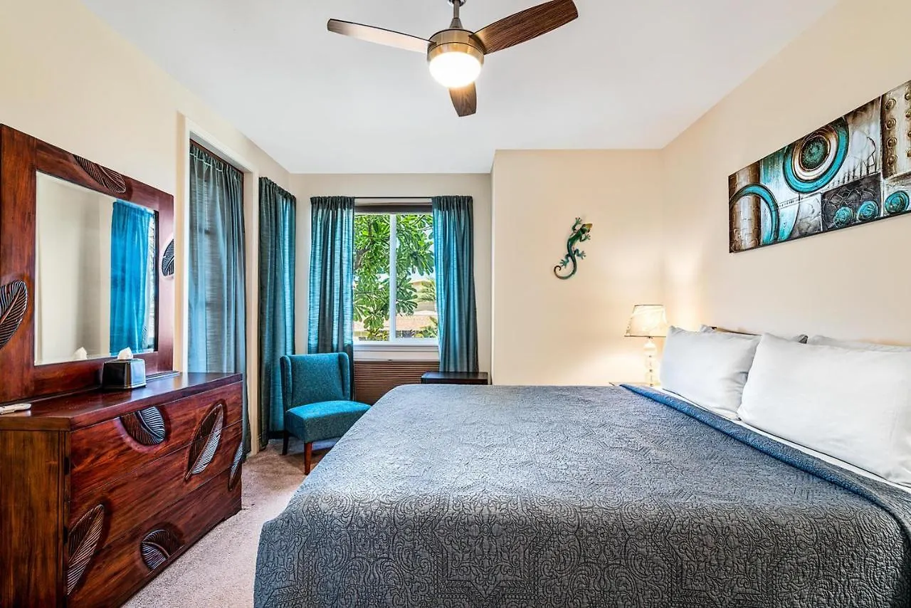 Alii Cove G3 Beautiful Ground Floor Spacious 2 Bedroom With Ac Kailua-Kona Tatil Evi